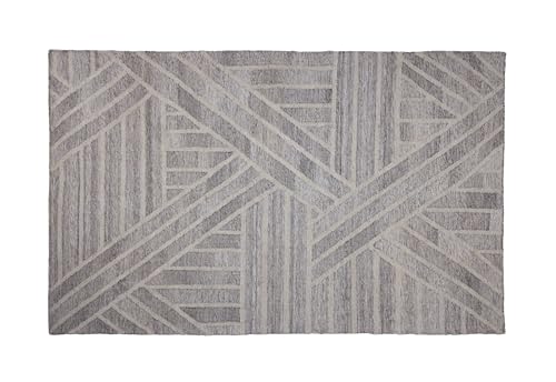 Light Grey Recycled PET Flatweave Rug – photo 2