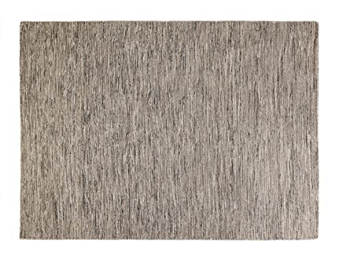 Grey Wool Flatweave Rug, 5 x 8 ft – photo 2