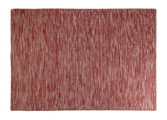 Red Wool Flatweave Rug, 4 x 6 ft – photo 2