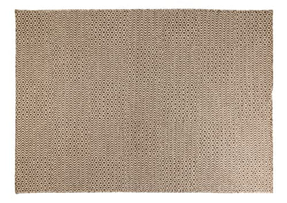 Taupe & Ivory Diamond Wool Flatweave Rug, 4.6 x 6.6 ft – photo 2