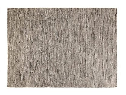 Grey Wool Flatweave Rug, 5 x 8 ft – photo 2