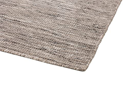 Grey Wool Flatweave Rug, 5 x 8 ft – photo 3