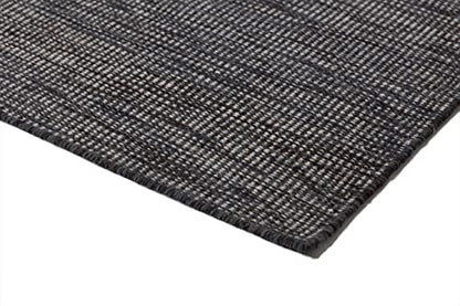 Charcoal & White Wool Flatweave Rug, 4 x 6 ft – photo 3
