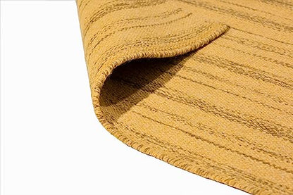 Striped Wool Flatweave Rug, 4.6 x 6.6 ft – photo 4